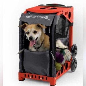 Zuca NEW Pet Carrier Bag Insert Travel Skate GrayPockets Lightweight Tote Sport